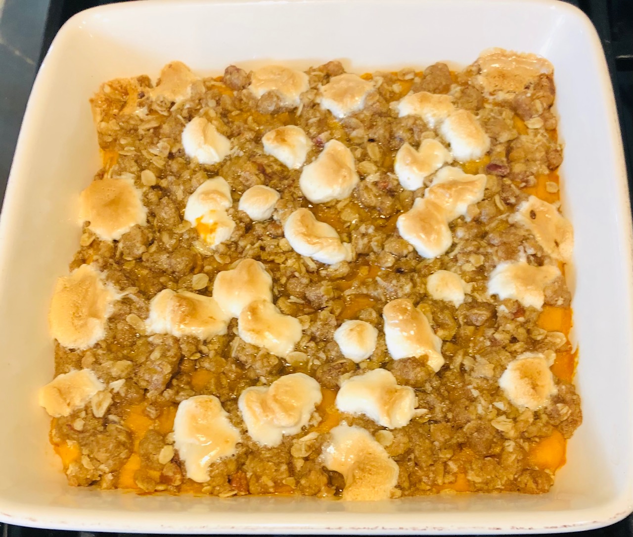 Sweet Potato Casserole with Pecan Oat Crumble Janine's Recipes